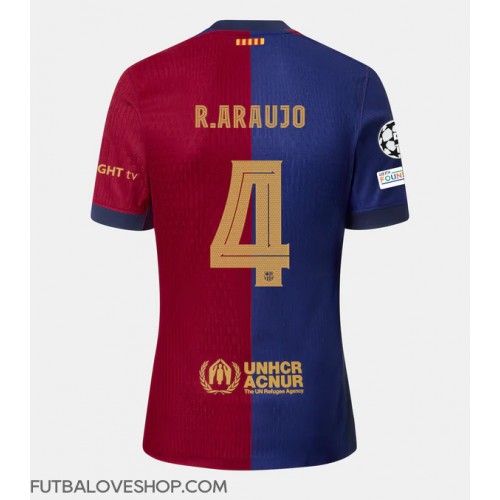 Dres Barcelona Ronald Araujo #4 Domáci 2024-25 Krátky Rukáv